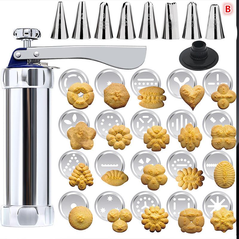 Diy Handmade Cookie Press Machine Cookie Press Icing Kit Cookie Nozzle Cutter Mold Pastry Syringe Cream Cookie Cake Tool