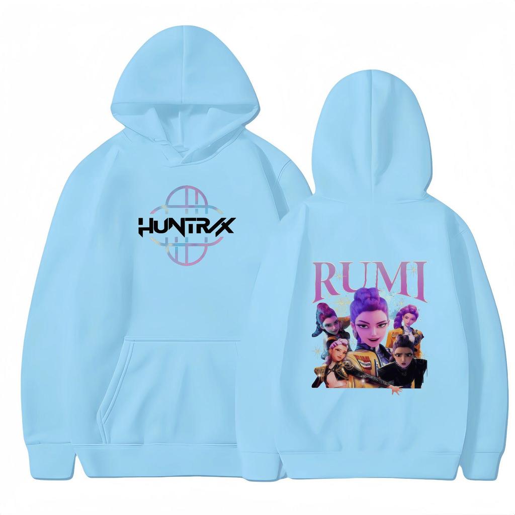 2025 Herbst/Winter KPOP Inspiriertes Demon Hunter Mädchen Fleece Kapuzensweatshirt