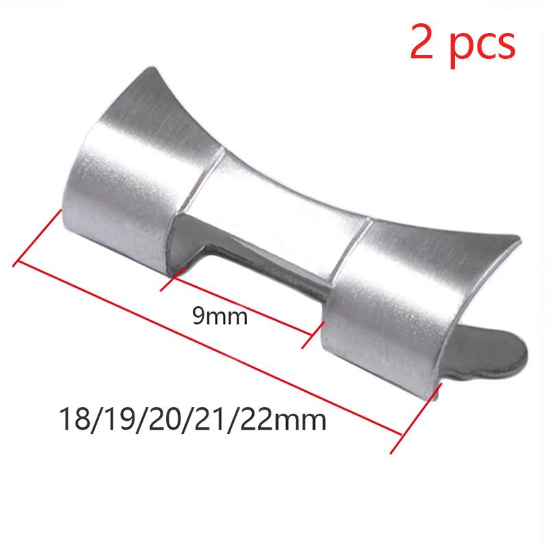 Stainless Steel Strap Connector for Seiko SKX009 SKX007 Curved Flat End Adapter for Rolex Bracelet Link Accessory 18/20/21/22mm
