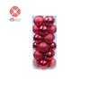 Christmas Ball Set: 24 Colorful Plastic Ornaments (3/4/6/8cm) for Christmas Tree Decorations