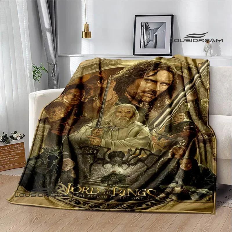 L-Lord of the Rings printed blanket Warm Flannel Blankets Soft and Comfortable Home Travel Blanket bed linings Birthday Gift