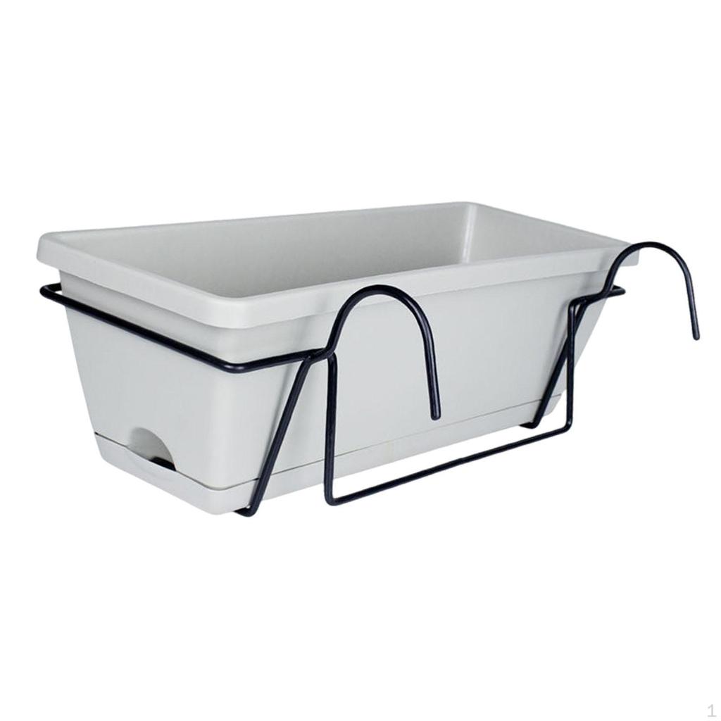 Balcony Railing Planter Flowerpot Flower Plant Pot,Rail Window Box Basket for