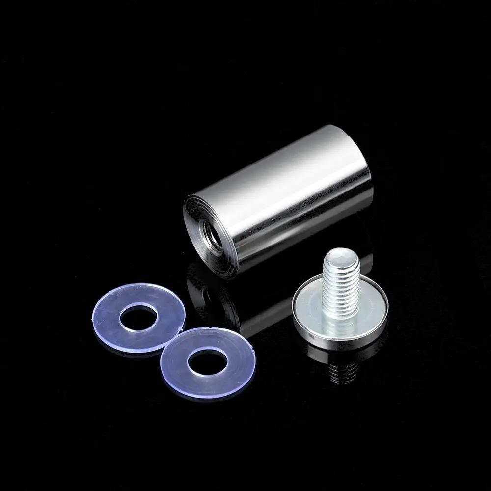 12/16/19mm Long Glass Fasteners Stainless Steel Acrylic Advertisement Standoffs Pin Nails Billboard Fixing Screws Hardware