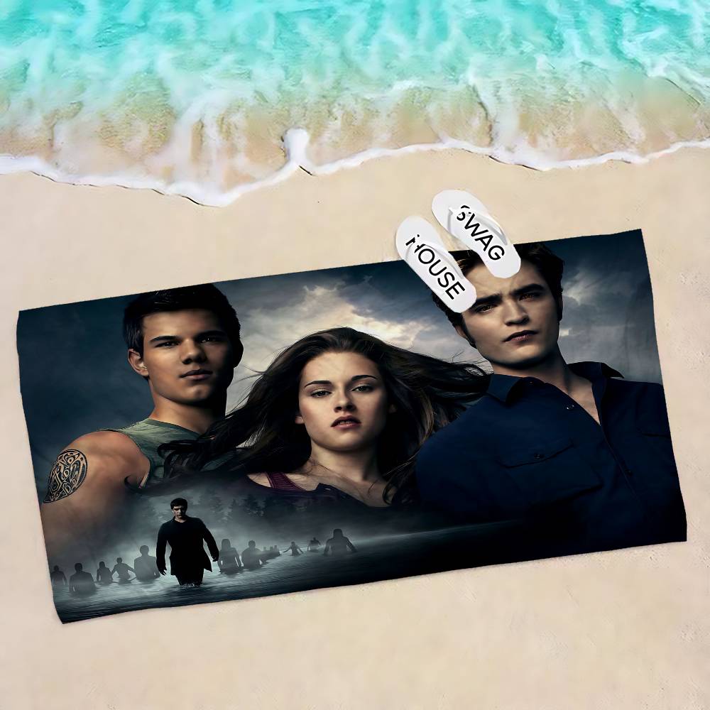 Movie Twilight Big Microfiber Beach Towels Quick Dry Towel Sand Beach Towels Pool Towel for Travel Swim Pool Yoga