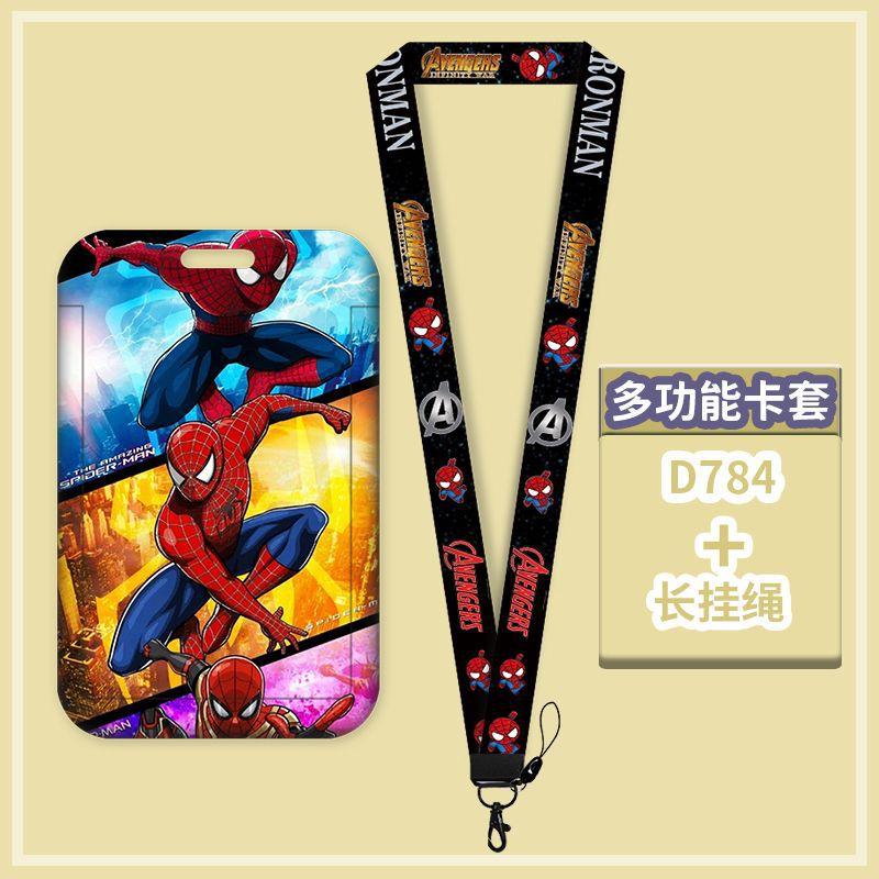 Anime Characters Card Holder Lanyard Keychain ID Credit Bus Card Cover Hang Rope Lariat Lanyard Key Rings Fans Gifts