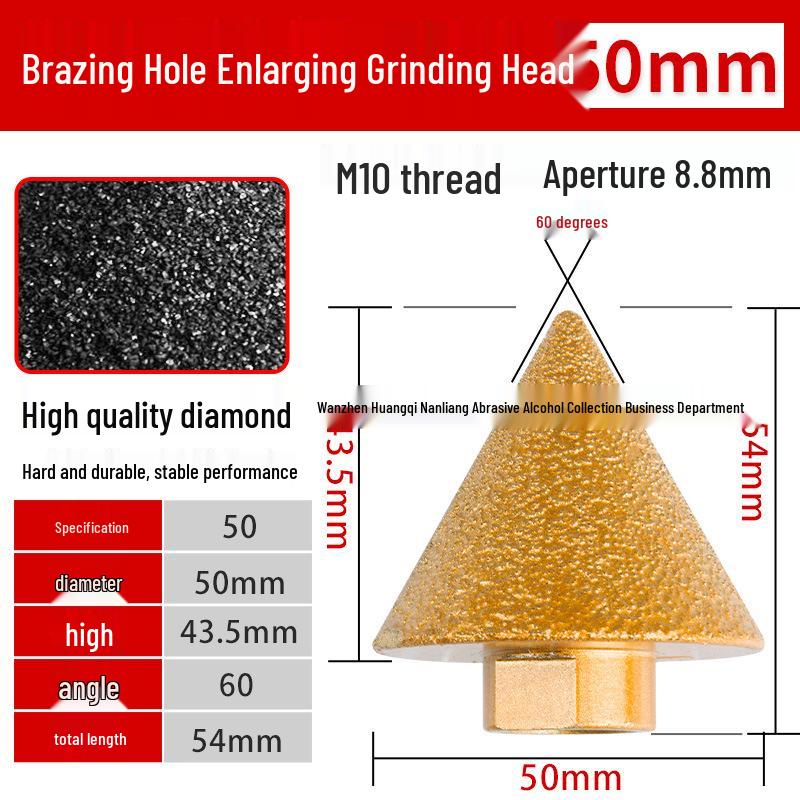 Brazed Diamond Chamfering Drill Bit for Glass, Tile, and Stone