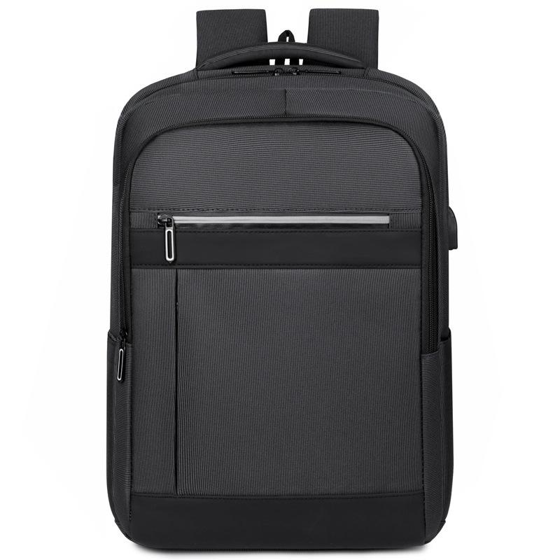 New Unisex Solid Color Waterproof and Breathable Business Fashion Casual All-match Daily Saving Backpack