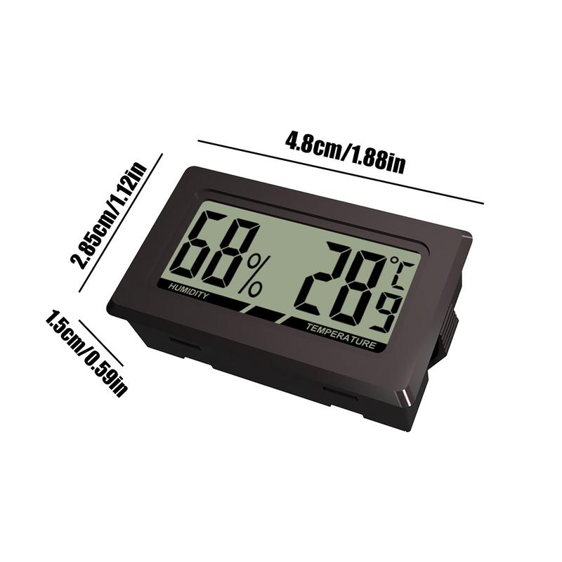 Mini Digital LCD Humidity Gauge Small Thermograph Accurate Measuring Indoor Outdoor Temperature Humidity Tester for Basement