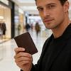 Pop-up Kartlık İnce Minimalist Kart Cüzdanı Hırsızlığa Karşı RFID Engelleme Kredi Kartı Tutucu Cep Cüzdanı Erkek Kadın İçin