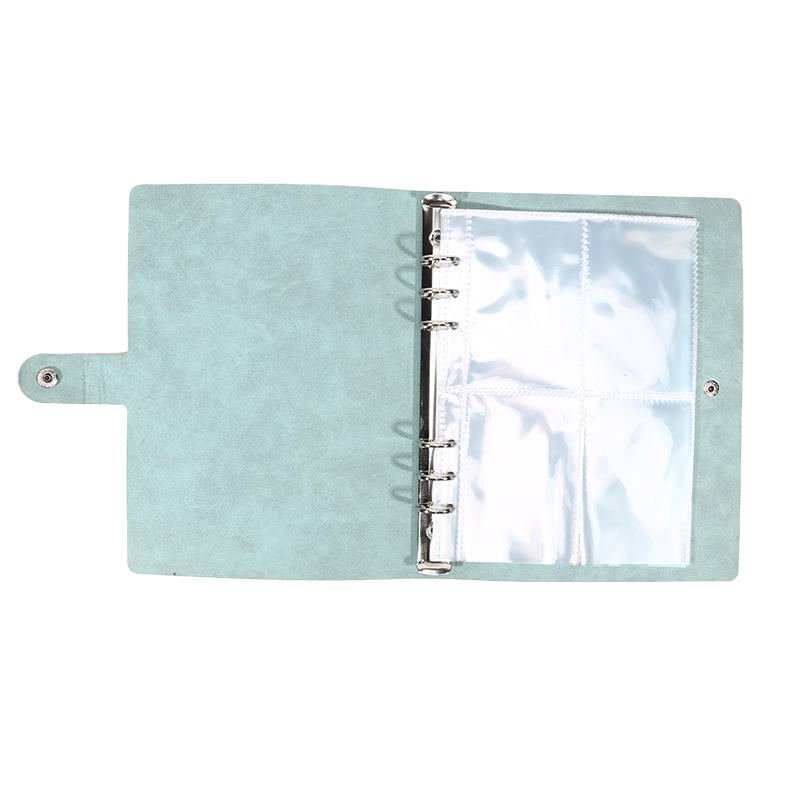 Minimalist Leather Photo Album Large Capacity Refillable Binder with Insert Pages