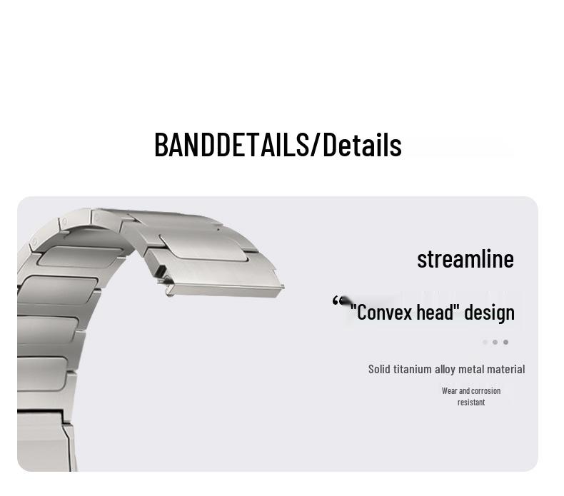 Huawei GT5/GT6 Titanium Alloy H-Shaped Magnetic Watch Band for Watch5Pro