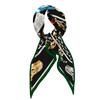 Women Decorative Triangle Twill Scarf Shawl Hijabs Luxury Printing Bandana Foulard Neckerchief Wrap Sunscreen Stole Headscarf