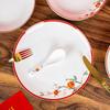 Minimalist Happy Persimmon Ceramic Set (20-Piece)
