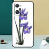 Iris Purple Flower Watercolor For Realme GT 6T 5 6 GT 7 Pro C67 C75 C61 C55 C53 C51 C21Y C25S 10 11 12 13 14 Pro Plus Case