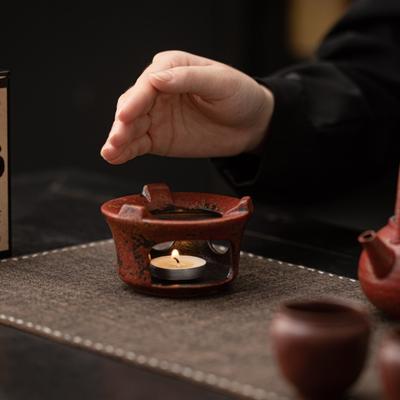 Coarse Pottery Tea Set Warm Tea Stove Set Indoor Surrounding Stove Tea Making Tools Tea Ware Heating Tea Stove Scented Tea