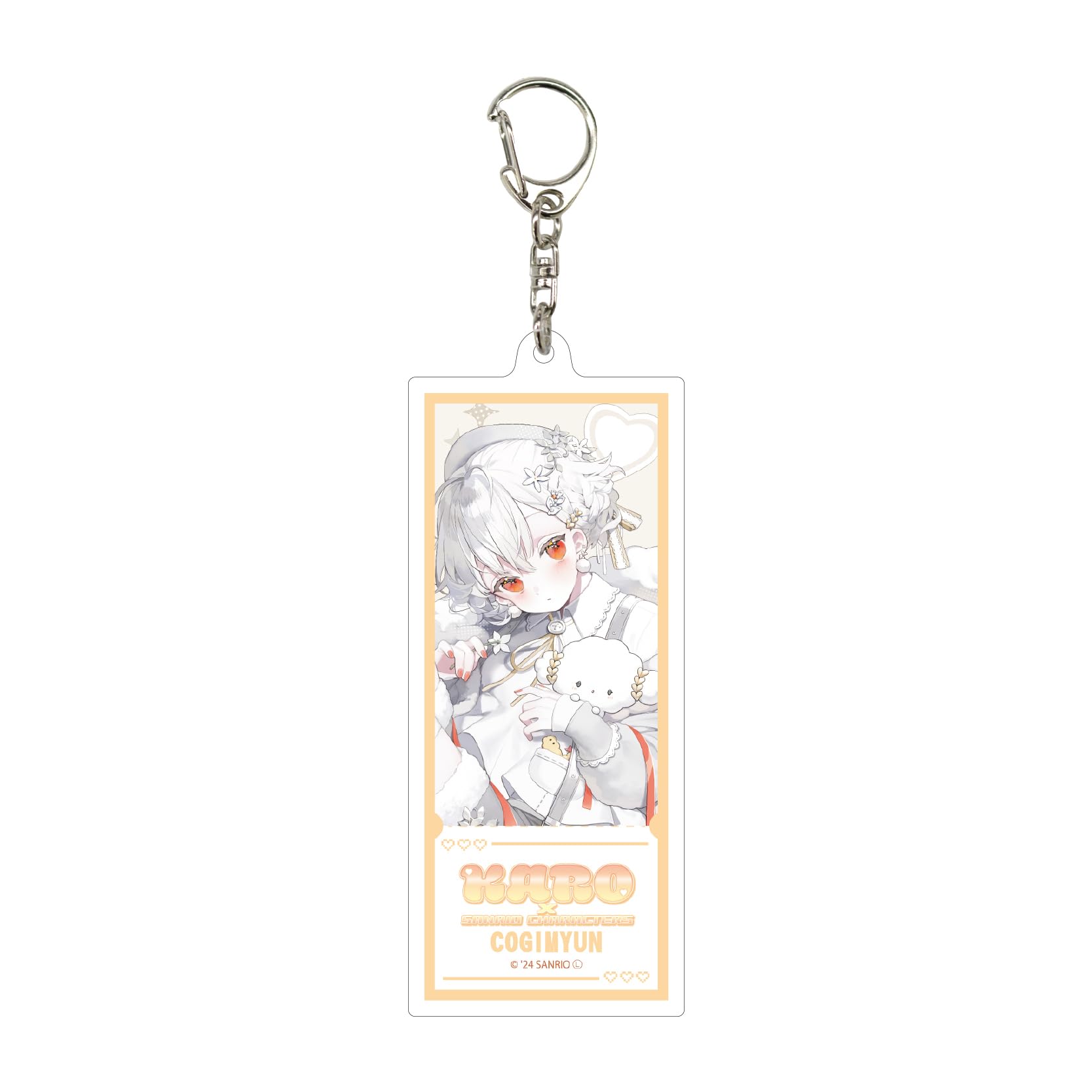 

Natsuro x Sanrio Characters 05 Kogimyun Large Acrylic Keychain [Collaboration Illustration]