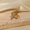 Simple Cross Diamond Ring, Niche Design, Tail Ring, Fashion Personality, Internet Celebrity Versatile and Non-fading Ring