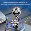 New Solar Energy Suspended Spinning Football Car Air Freshener Purifier Auto Fragrance Perfume Seat Car Parfum Decoration