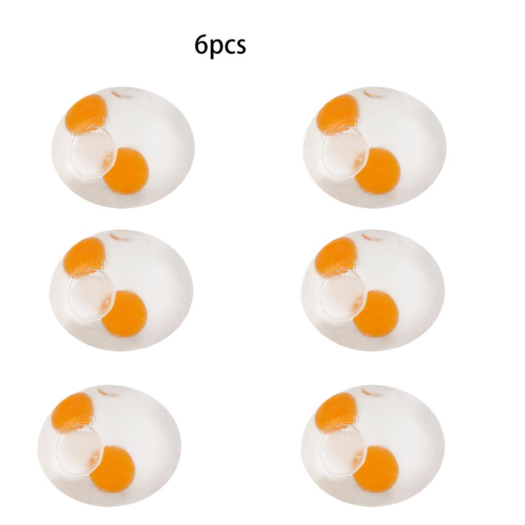 6Pcsfun Egg Pinch - Transparent Egg Yolk Fun Squeeze, Easter Basket Filler, Novelty Stress Relief Gift