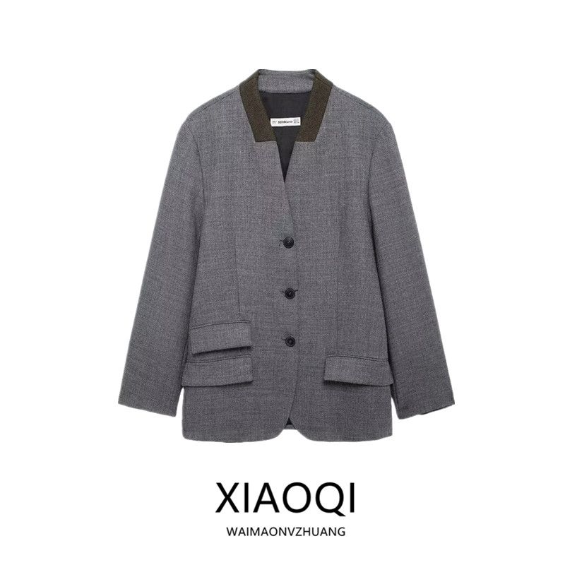 Fashion Style 2024 Fall and Winter New Women's Clothing Stylish Wool Long Sleeves Casual Suit Jacket 8916779