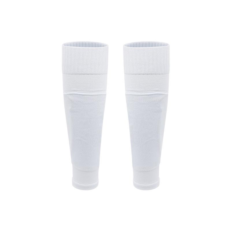 2026 Football Socks Solid Color Integrated Socks Footless Calf Socks with Pockets Bottomless Leg Guards Board Socks