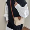 Ethnic Style Rattan Weave Bag Bohemian Beach Bag Casual Straw Shoulder Bag  Messenger Bags