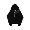 Street Style Zip-Up Hoodie Teens Young Adults Graphic Print Loose Fit Casual Wear