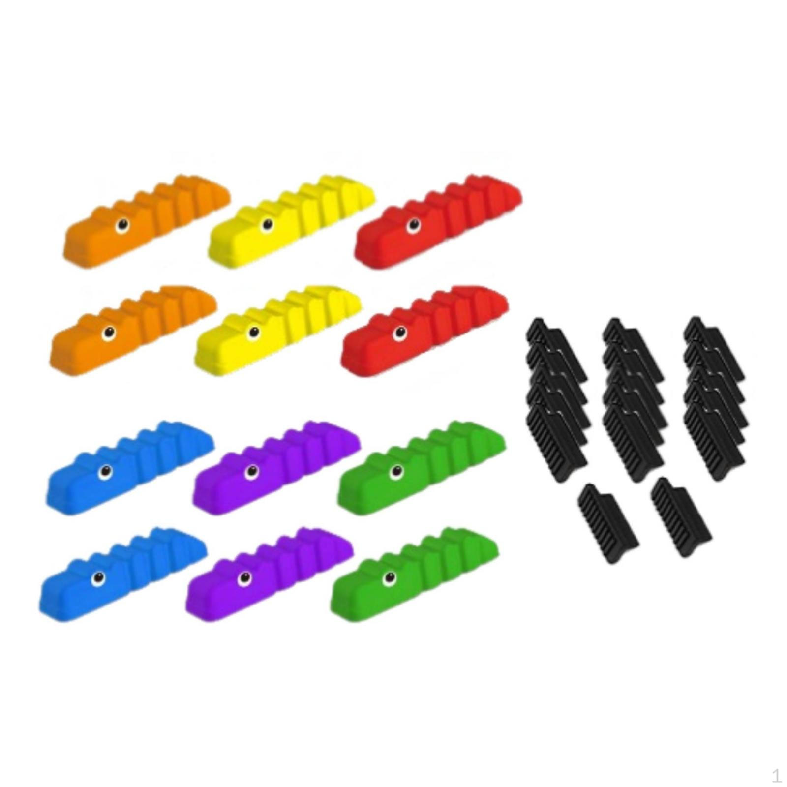 12 Pieces Crocodile Stepping Stones Mixed Bright Colors Balance Motor Skills Outdoor
