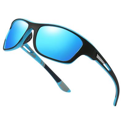 Fashion Sport Sunglasses For Men Multicolor Lens Uv400 Protection Outdoor Fishing Cycling Glasses