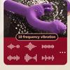 10 Frequency Dual Motor Telescopic Vibrator Female G Spot Clitoral Masturbation AV Massager Vibrating Dildo Sex Toys For Women