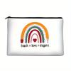 1pc Beautiful Rainbow Pattern Makeup Bag Travel Storage Bag