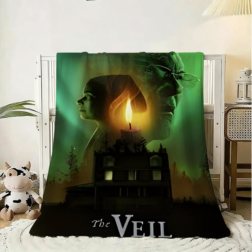 The Veil Throw Lightweight 240g Flannel Blanket Soft Skin-friendly for Summer Cooling 75X95CM