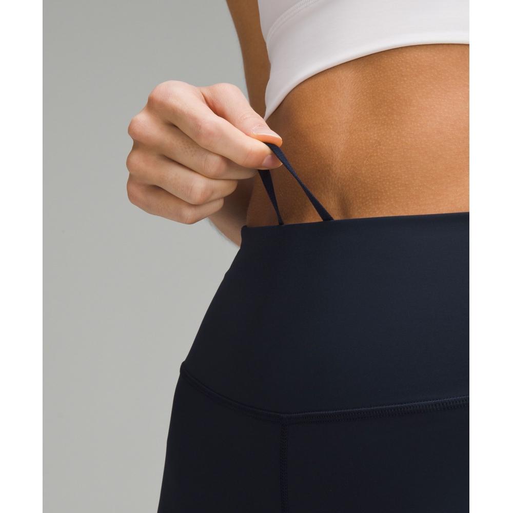 Lululemon Fast And Free High Rise Crop With Pockets 19  True Navy