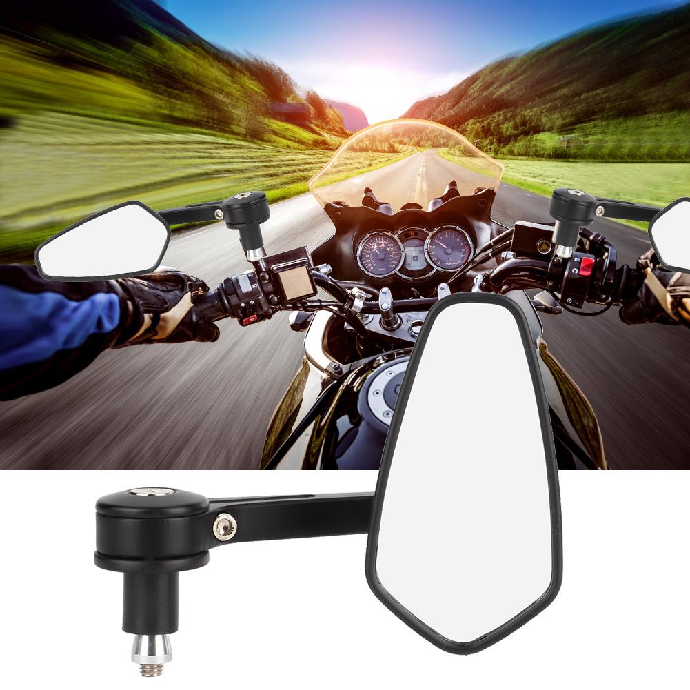 2Pcs Motorcycle Modified Rearview Mirror Reflective Rear View Side Mirrors 22mm