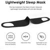 Zero-pressure sleep mask - Lightweight and breathable, this light-blocking eye mask features ear-loop elastic straps, suitable for various sleeping po