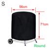 Round Waterproof Gas Barbecue Outdoor Charcoal BBQ Accessories BBQ Cover Protective Grill Protector