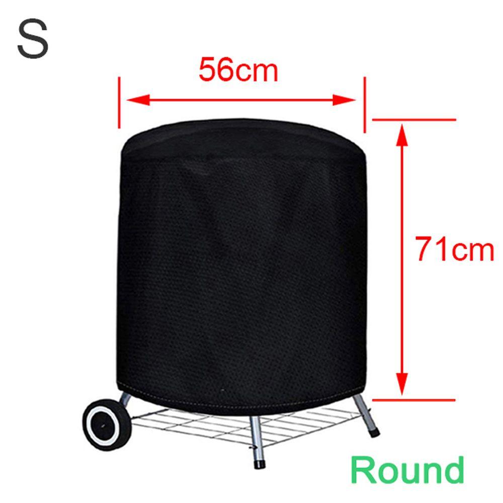 Round Waterproof Gas Barbecue Outdoor Charcoal BBQ Accessories BBQ Cover Protective Grill Protector