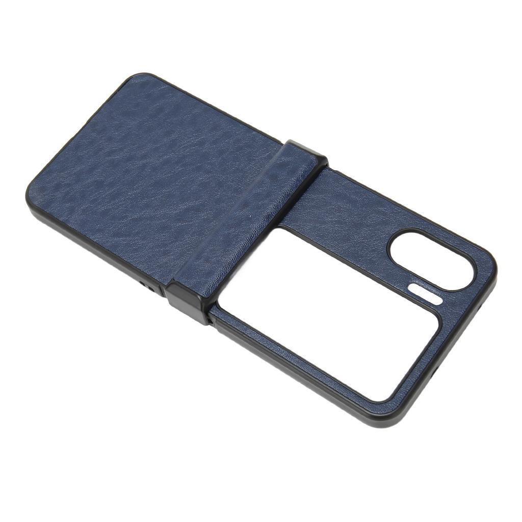 Flip Screen Phone Cover PU Crazy Horse Pattern Soft Fashion Phone Case for Oppo Find N2 Flip