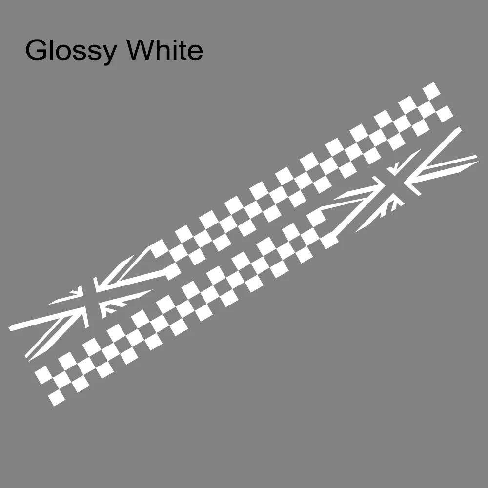 Car Window Door Side Striped Stickers Grid Flag Vinyl Decals Waterproof Self Adhesive Auto Body Decoration Stickers Accessories