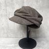 Super Soft And Not Easy To Deform Mulberry Silk Mixed Wool Warm Pleated Newsboy Hat Yamamoto Style Equestrian Hat Women