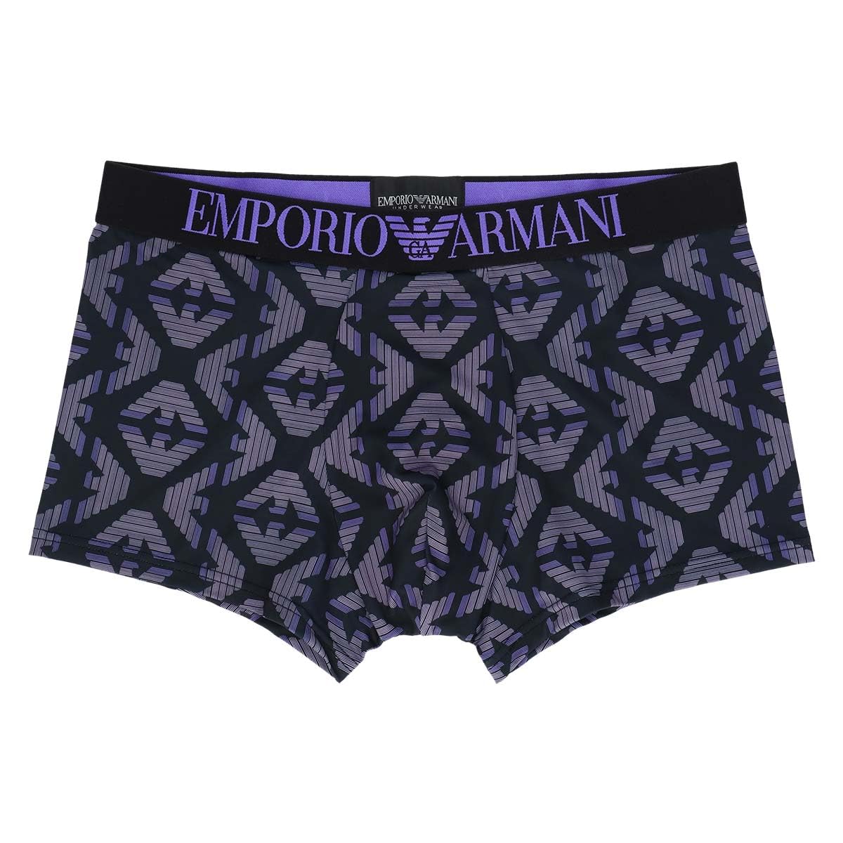 

Боксеры-шорты из микрофибры с принтом по всей поверхности Emporio Armani, Застежка спереди, Размер ЕС, Мужские, Брендовое нижнее белье, Размер S (Размер ЕС), 54045350, 74. фиолетовый
