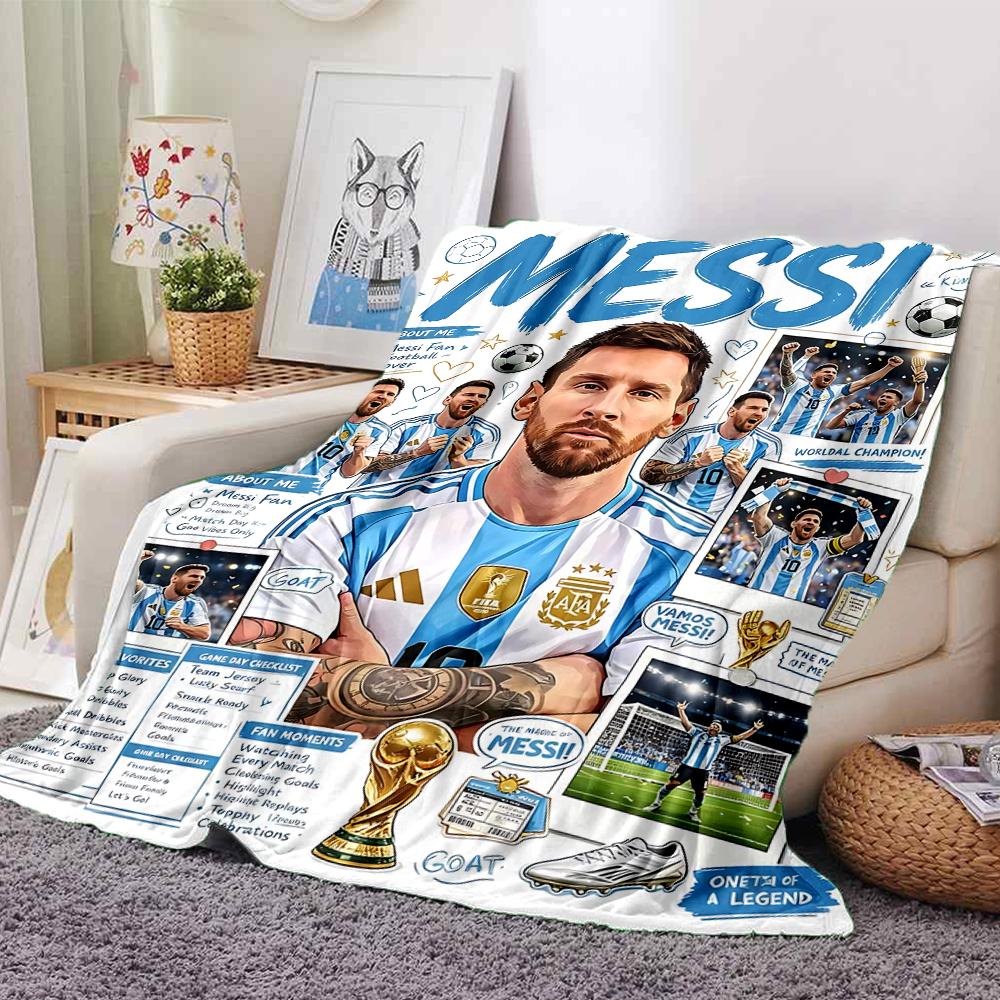 World Cup Celebration printed flannel breathable and warm blanket, a stylish home gift, suitable for home, office and bedspread use. 0713a36
