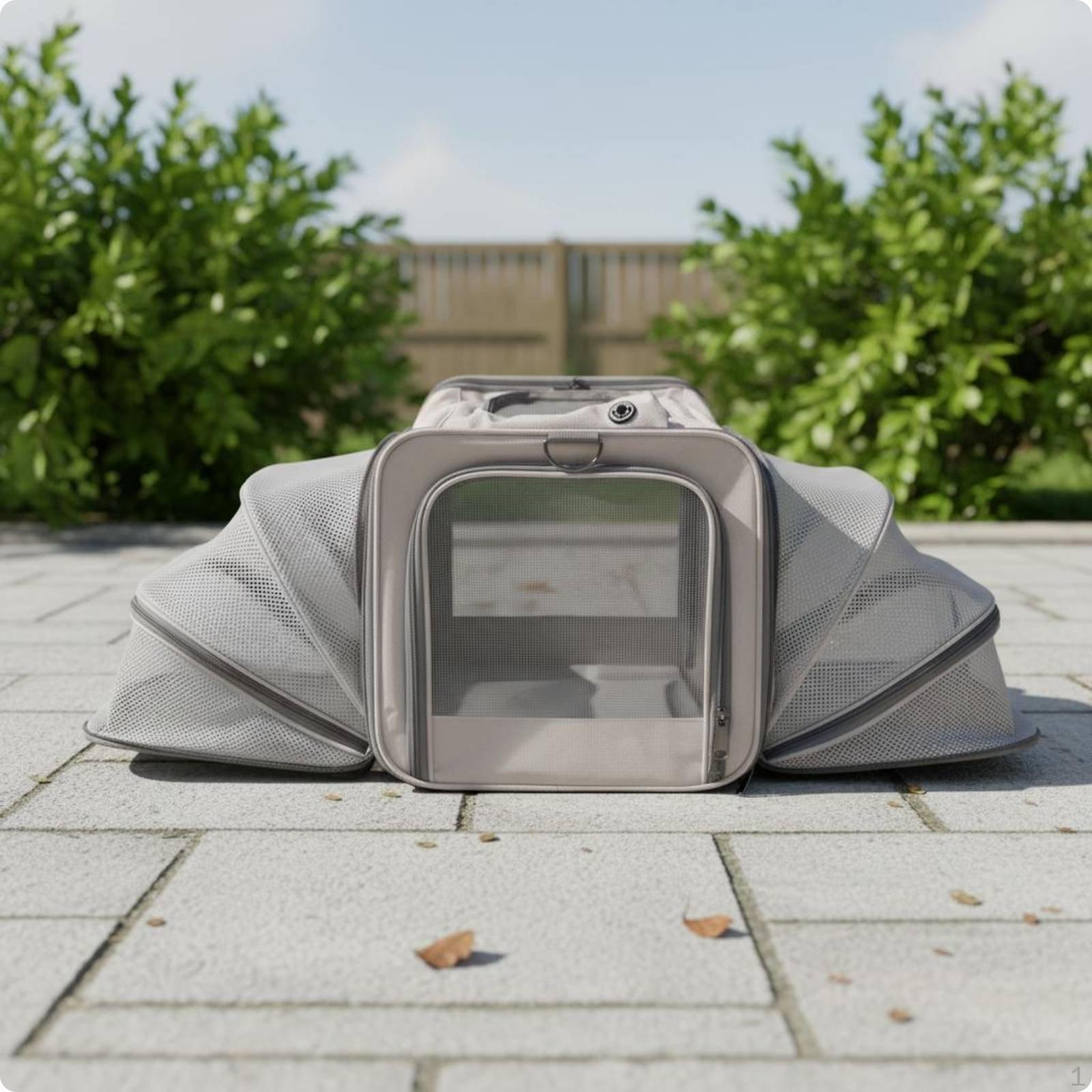 Expandable Pet Carrier Airline Approved Breathable Dog Cat Portable for Travel, Airplane,