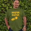 MASTER BAITER T-SHIRT (fishing Carping Spod Carp Angling Dad Husband Rod Reel) Unisex T-Shirt