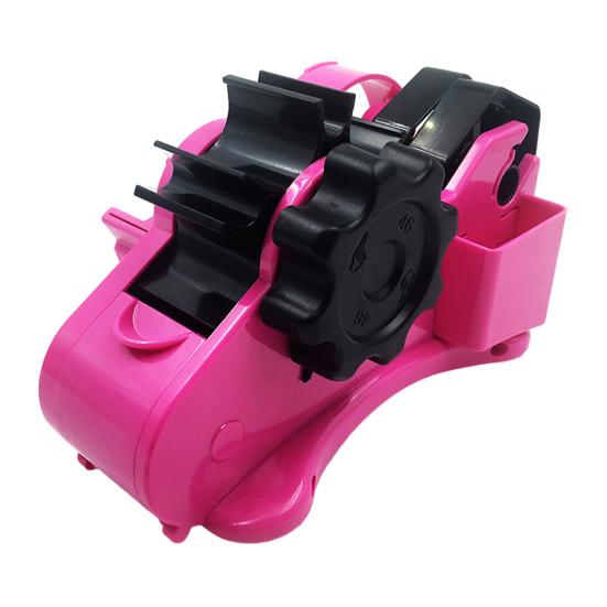 Multi-Function Tape Dispenser with Automatic Roller Cutter Adjustable Length Setting Efficient Cutting Divider Channel for Gift Wrapping Office