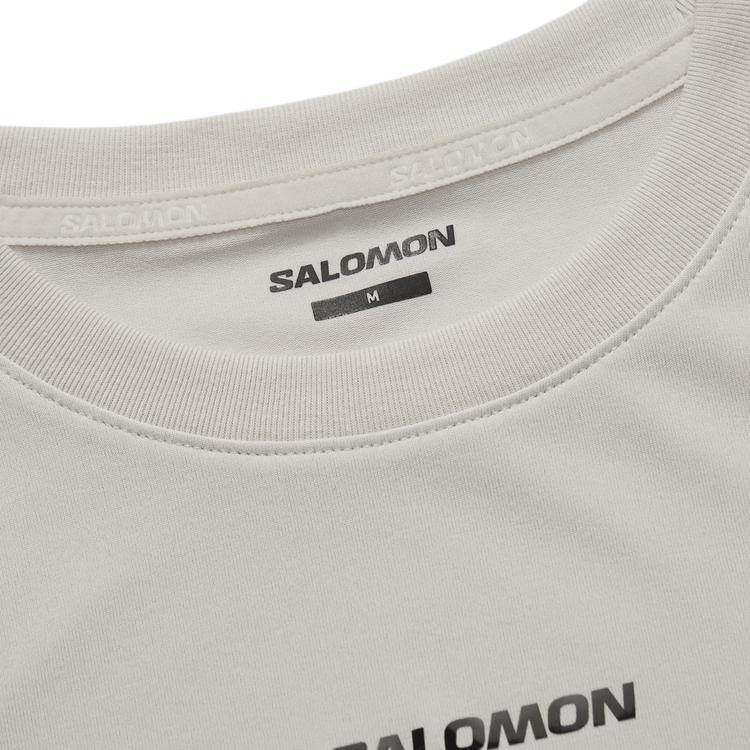 Salomon Amphi Power Dry Short Sleeve T-Shirt Men Tops Ethereal-Brown C28506