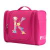 Travel Handbag Cosmetic Bags Make Up Case MakeUp Bag Wash Pouch Women Hook Up Organizer Pink Print Toiletry Accessory Storage