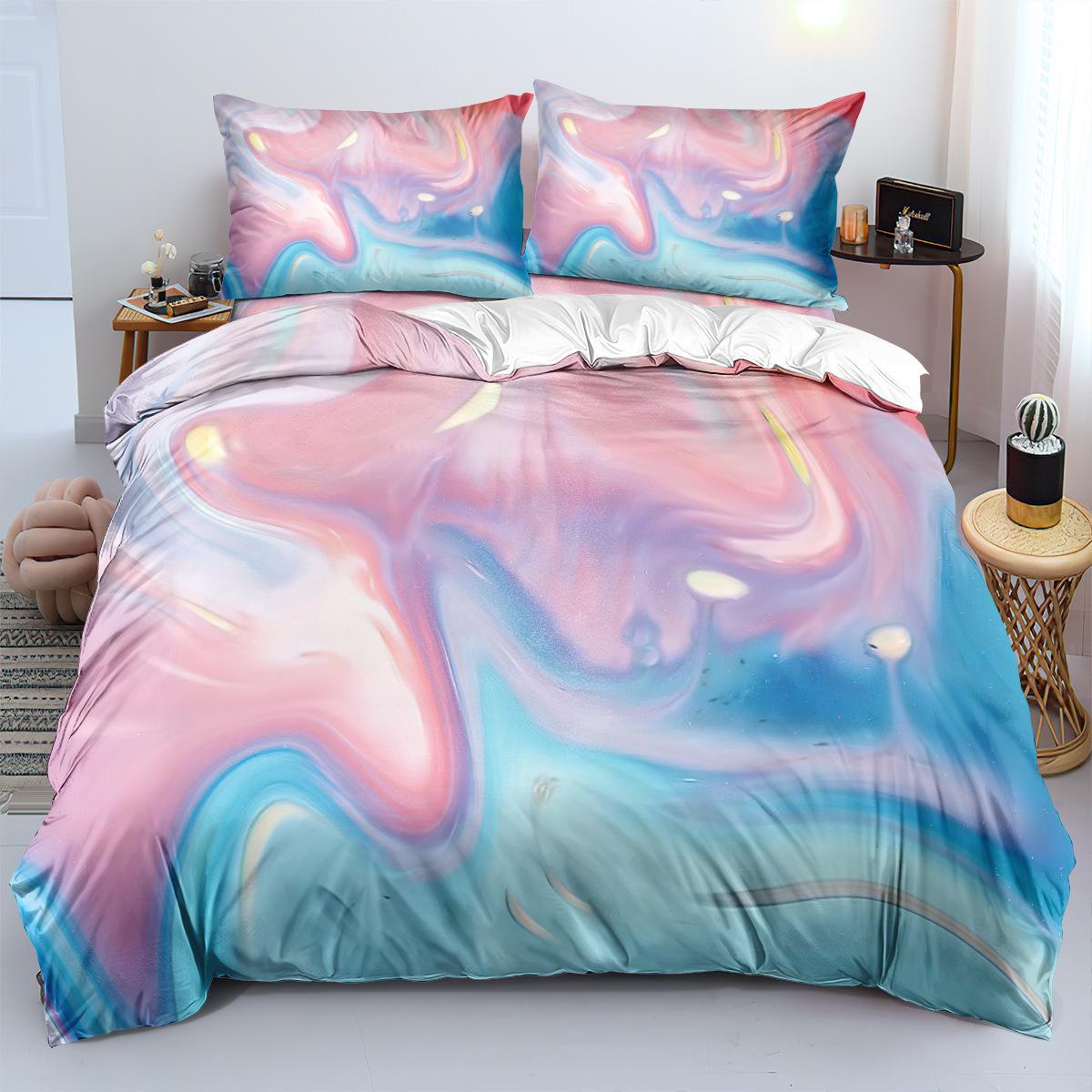 

Dream Gilt Bedding Three-Piece Set 90-120G Abrasive Cloth 3D Digital Printing 90 * 200