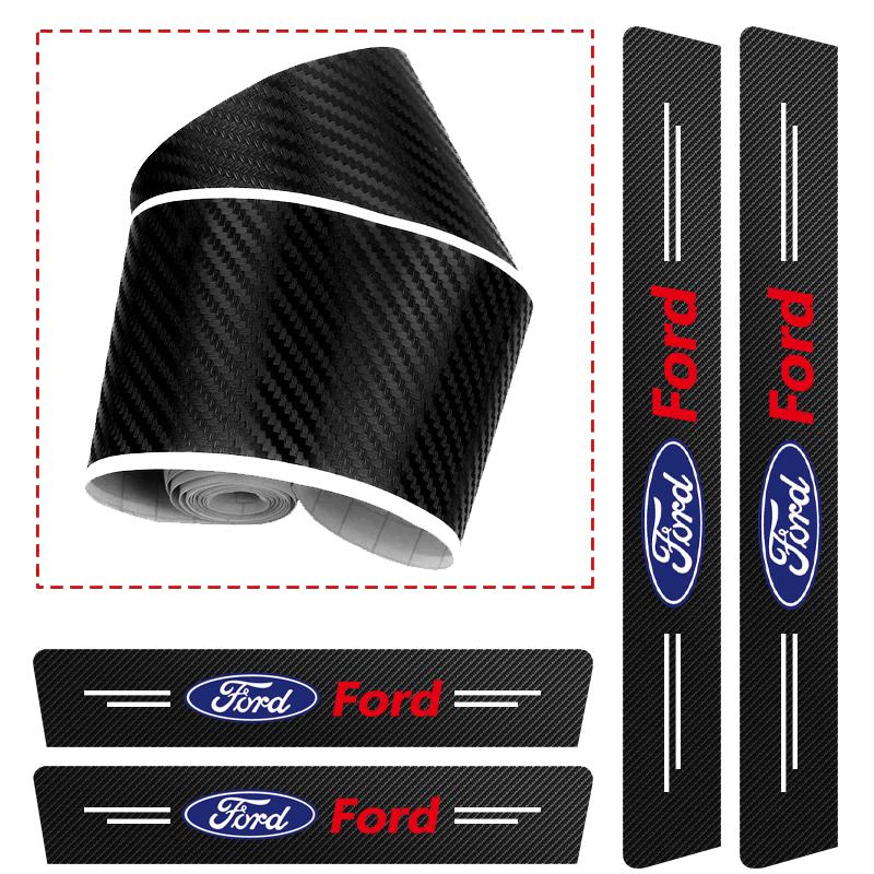 Car Door Sill Kick Tailgate Threshold Protection Sticker For Ford STline Focus Fiesta Mondeo Explorer Transit Ranger MK2 MK3