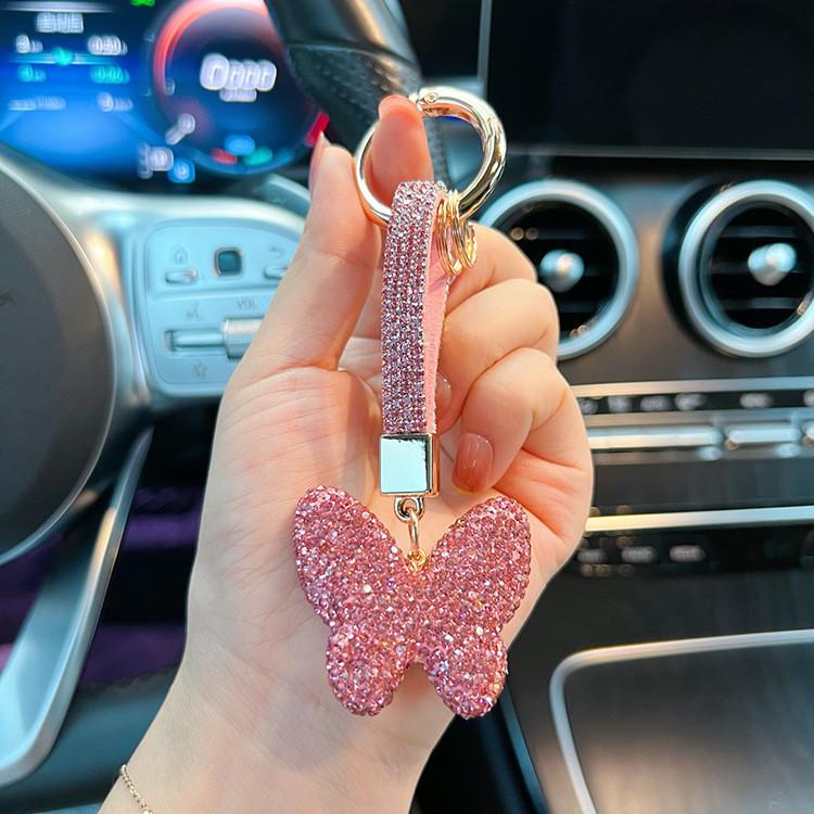 Elegantní Jednoduchá Kovová Klíčenka Pro Ženy Stylový Doplněk Pro Tašky Peněženky Nebo